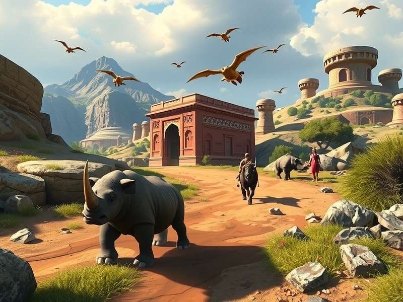 Rhino Trek Journey Game Screenshot